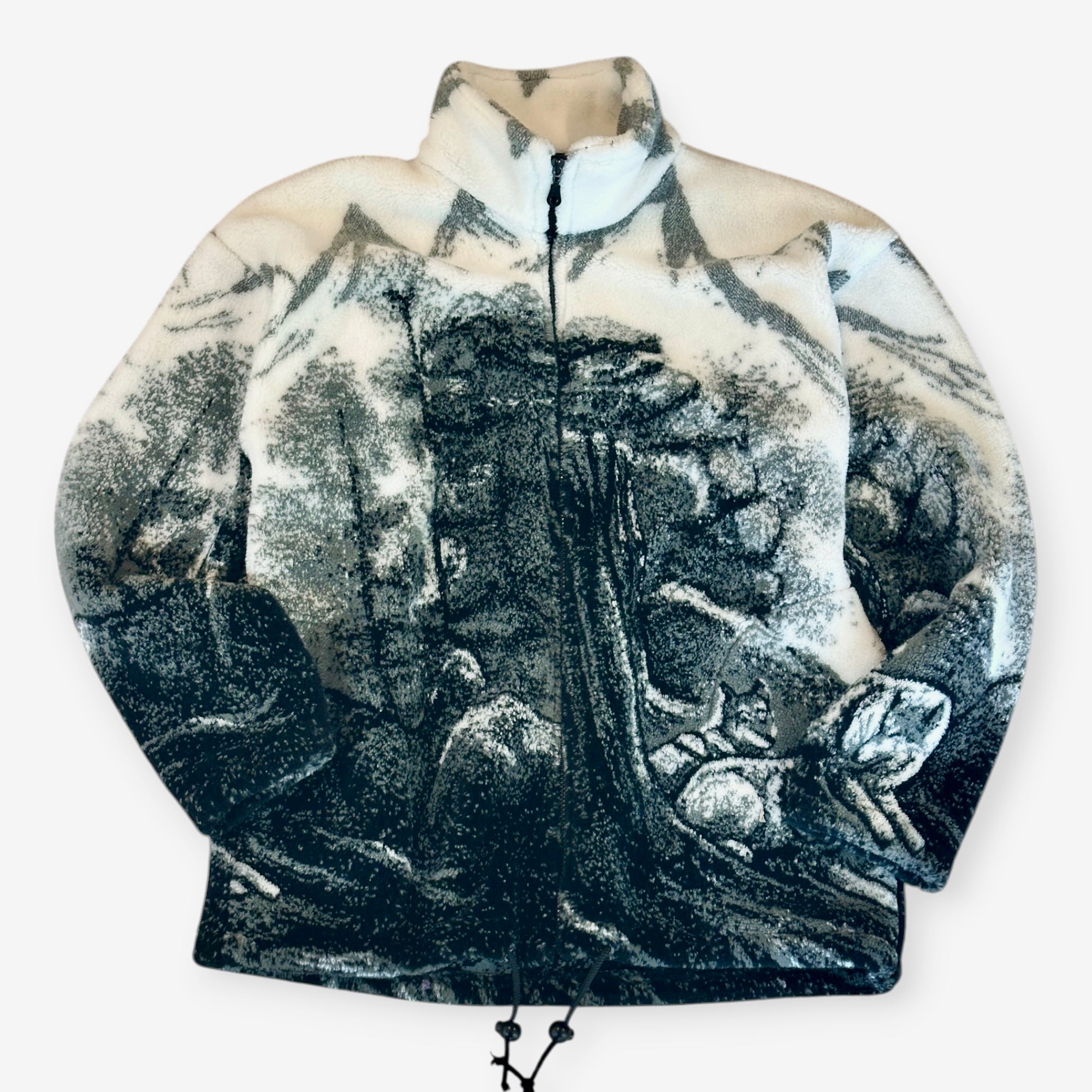 90s Mazmania Forrest Wolf Fleece