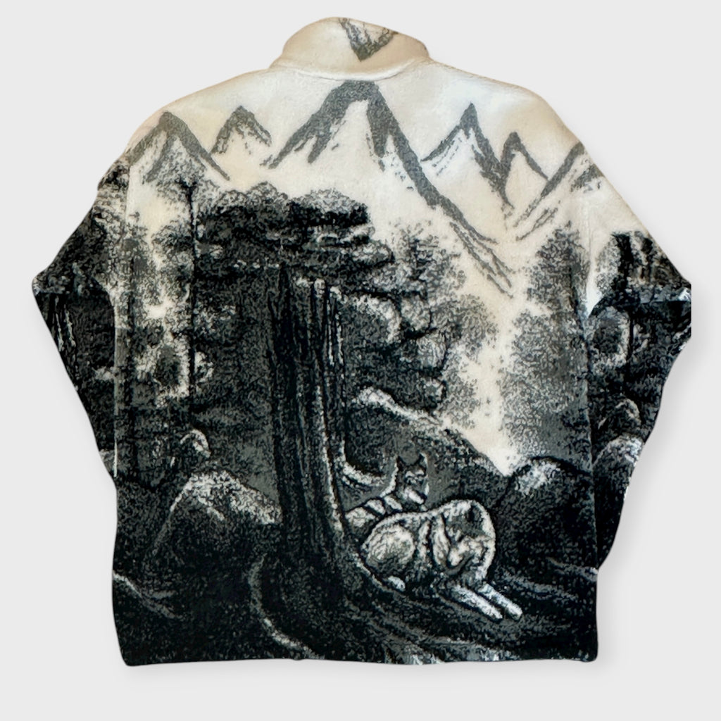 90s Mazmania Forrest Wolf Fleece