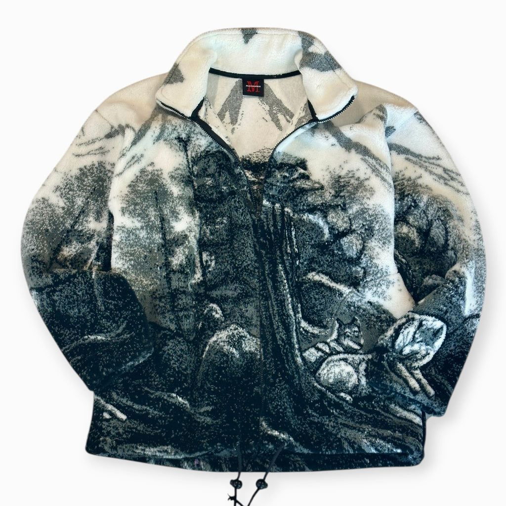 90s Mazmania Forrest Wolf Fleece