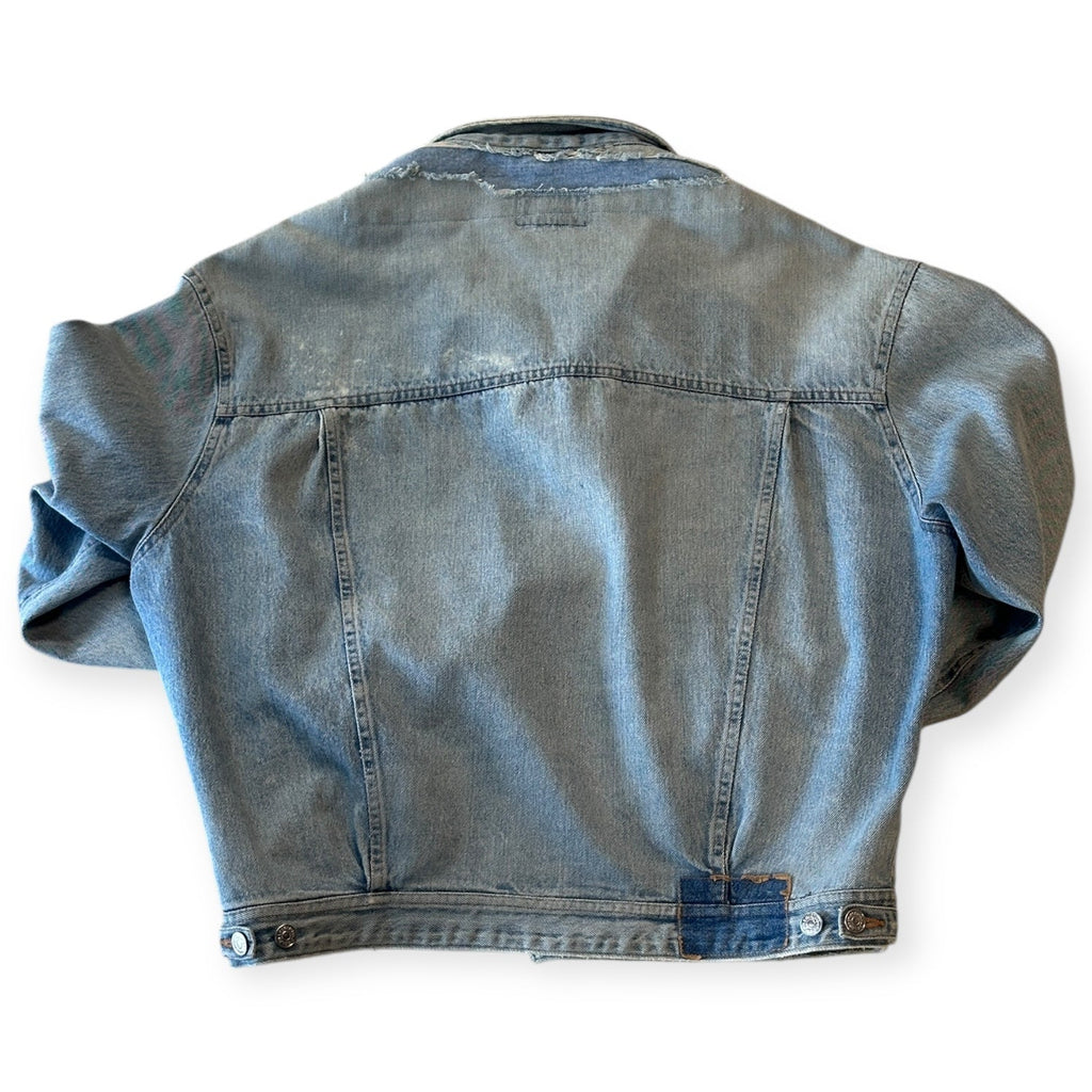 Thrashed and repaired Vintage Polo Country Denim Jacket
