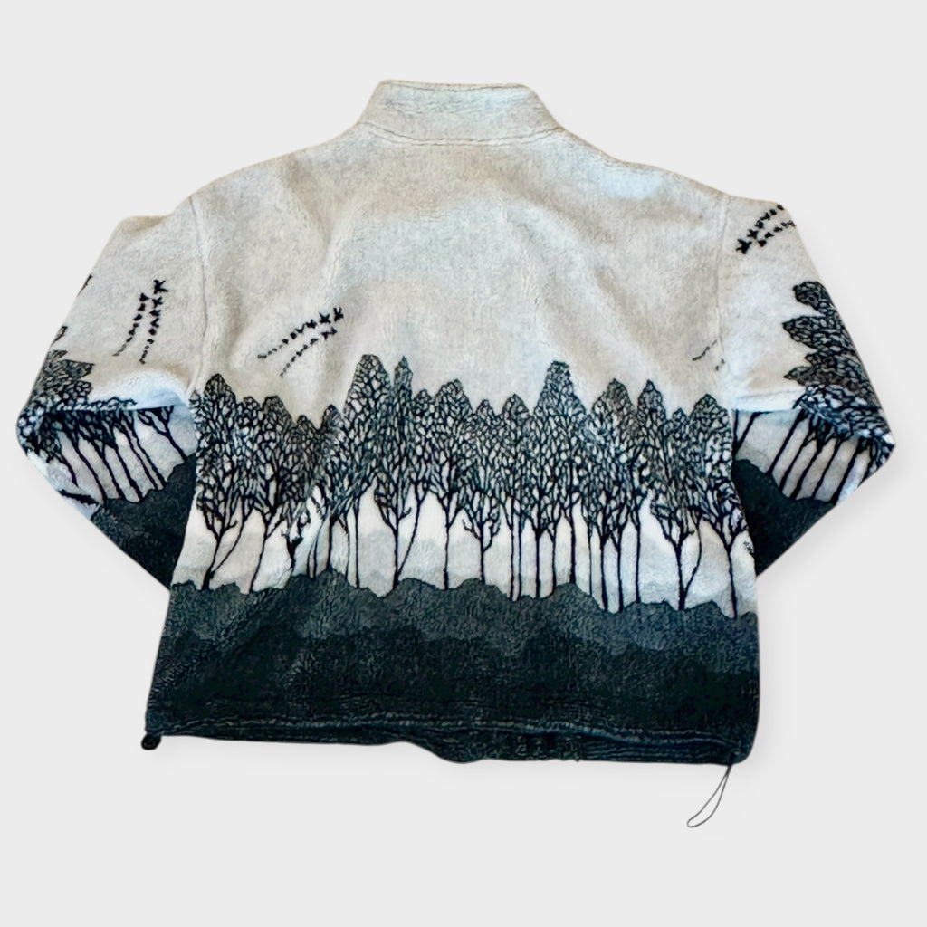 90s Black Mountain Winter Forrest Fleece