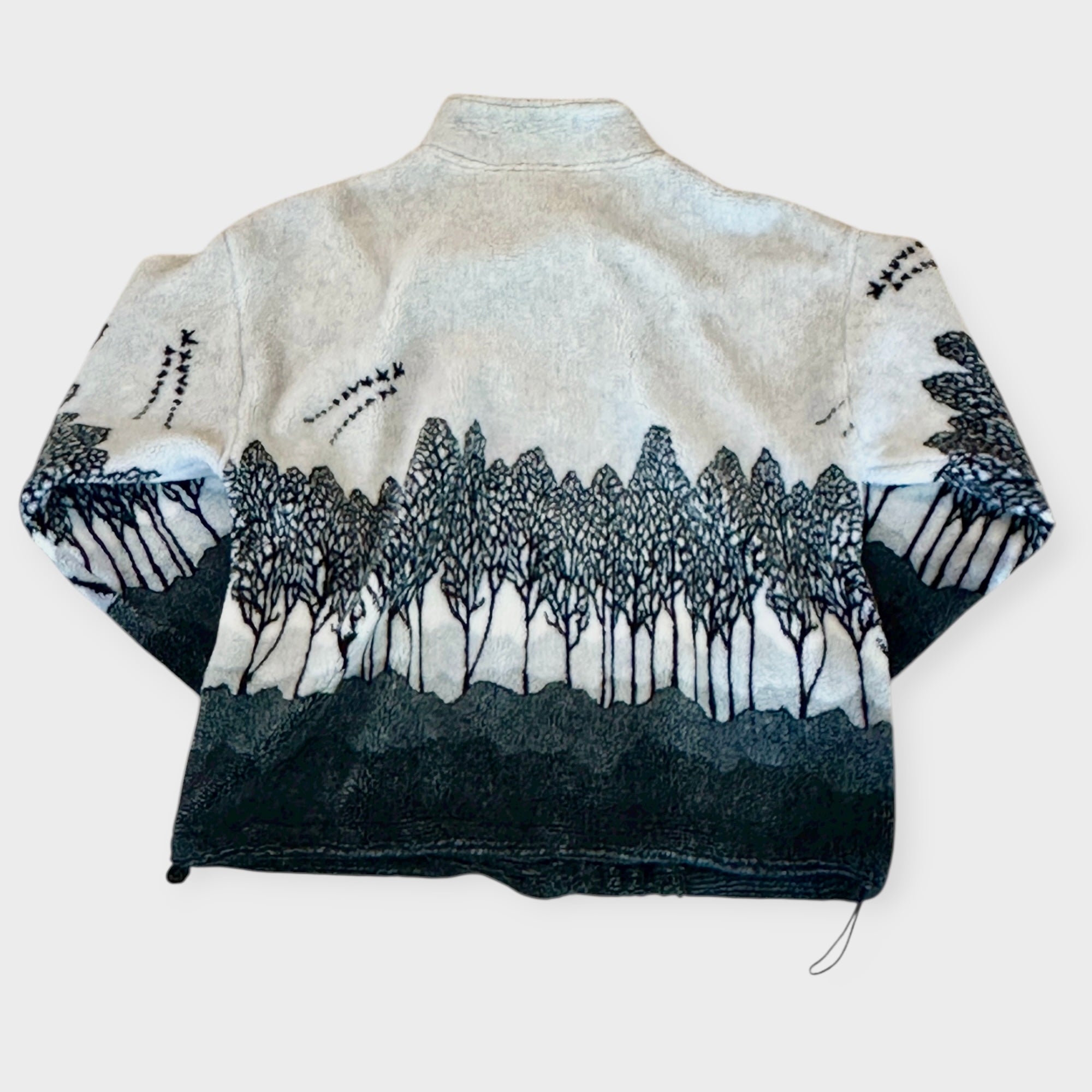 90s Black Mountain Winter Forrest Fleece