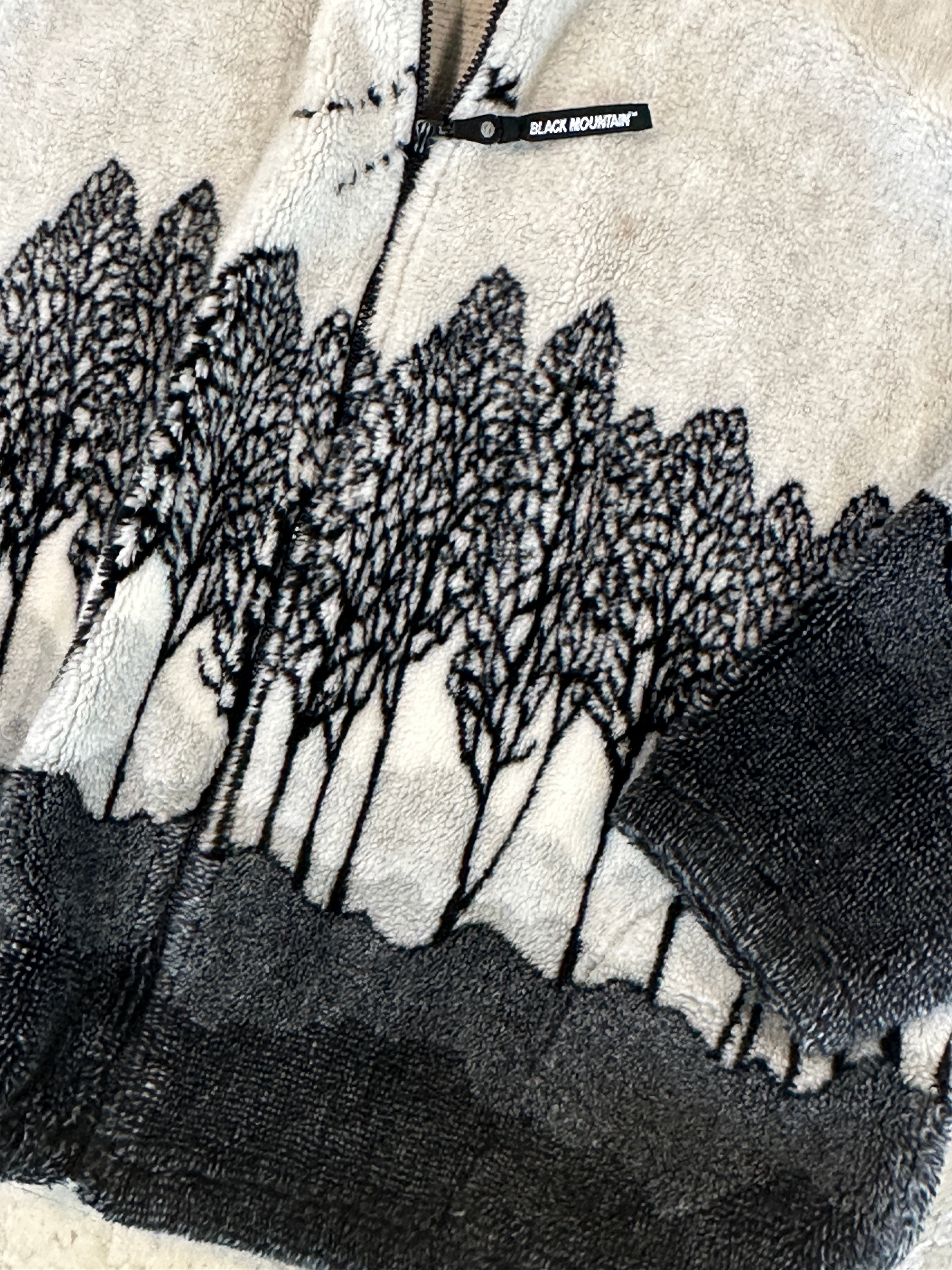 90s Black Mountain Winter Forrest Fleece