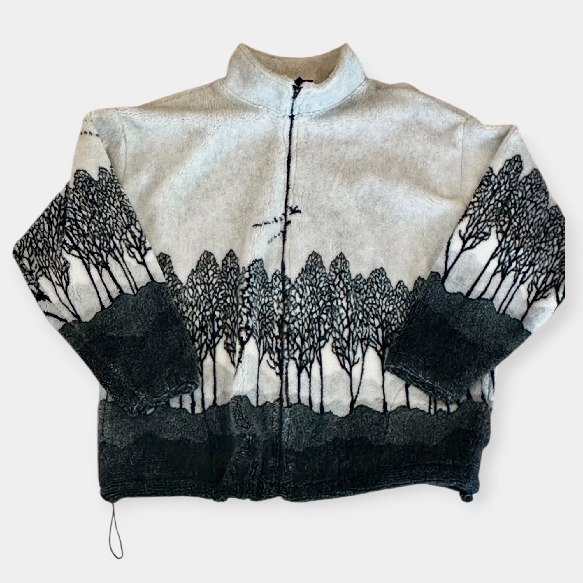 90s Black Mountain Winter Forrest Fleece