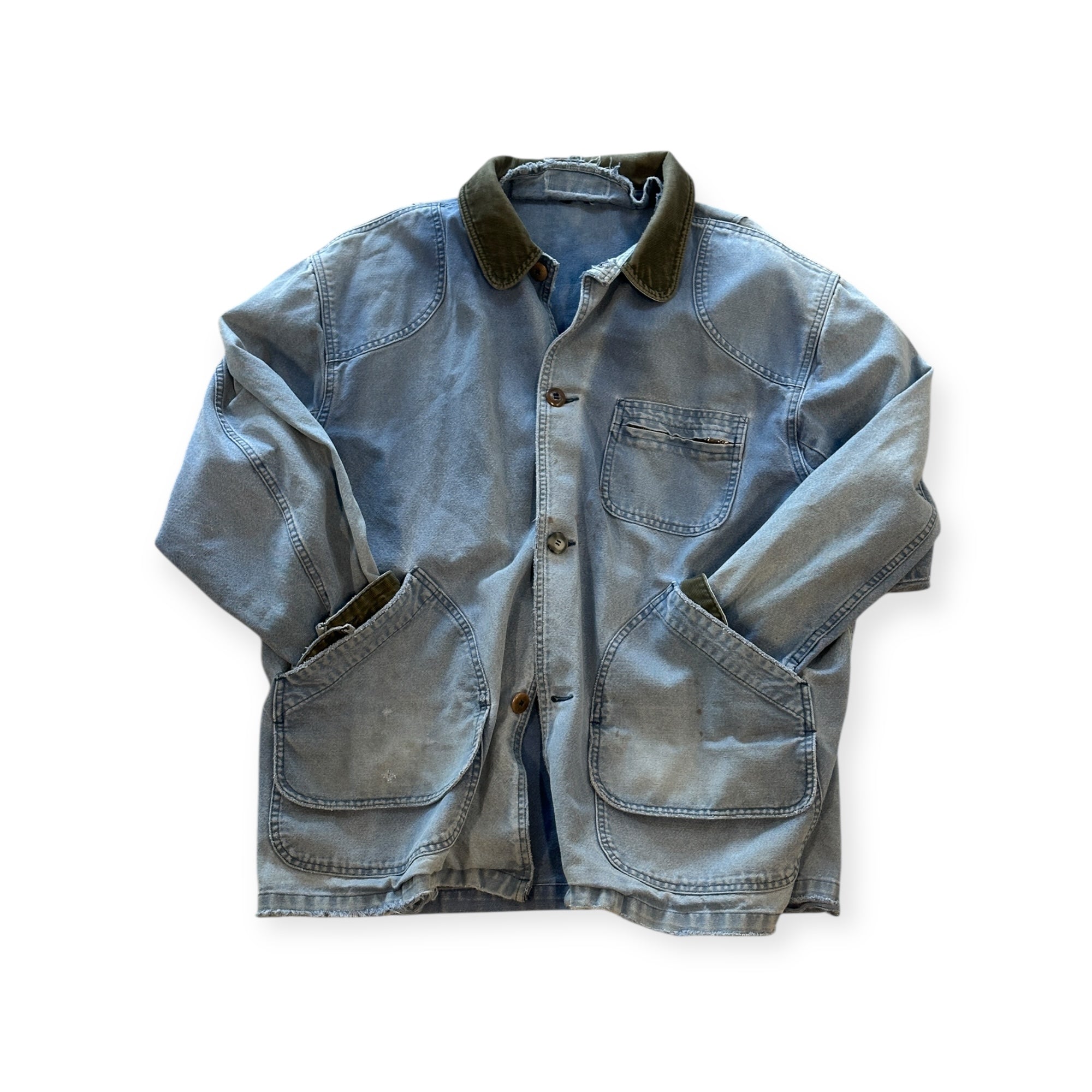 Thrashed & Repaired LL Bean Barn Coat