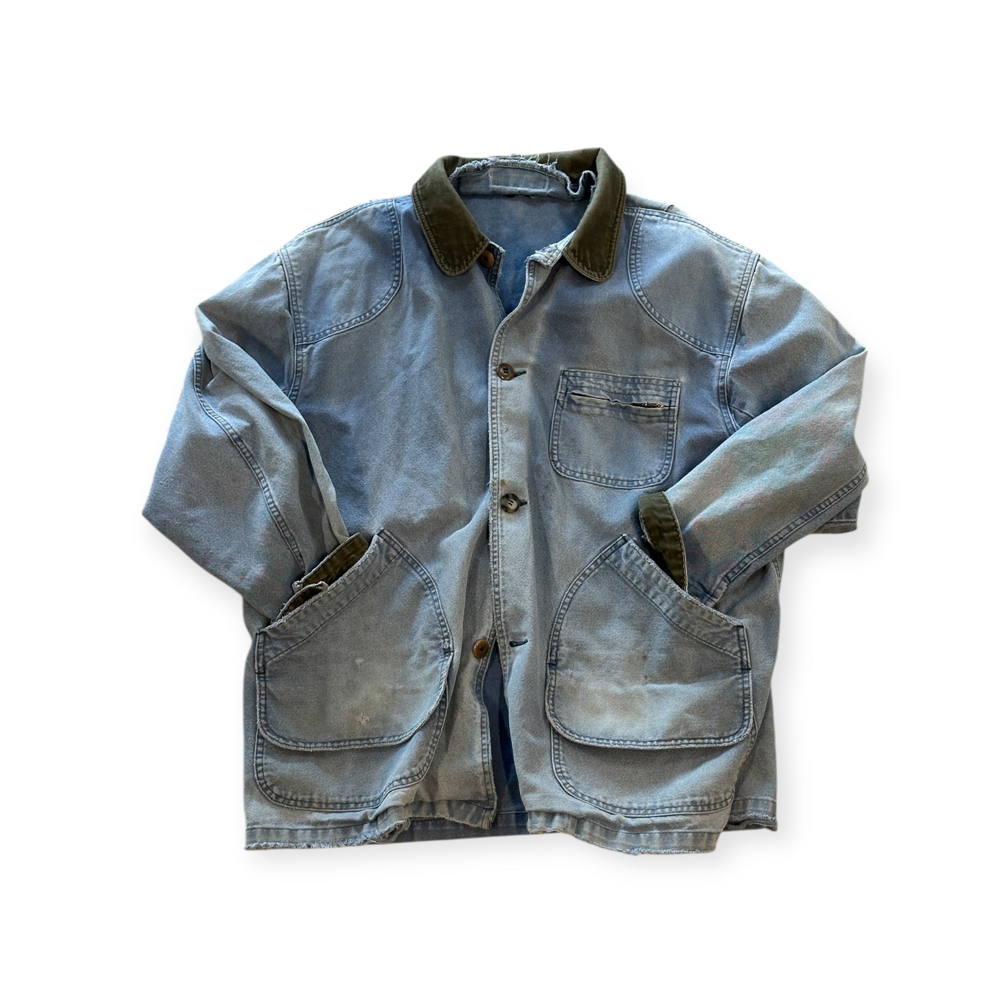 Thrashed & Repaired LL Bean Barn Coat