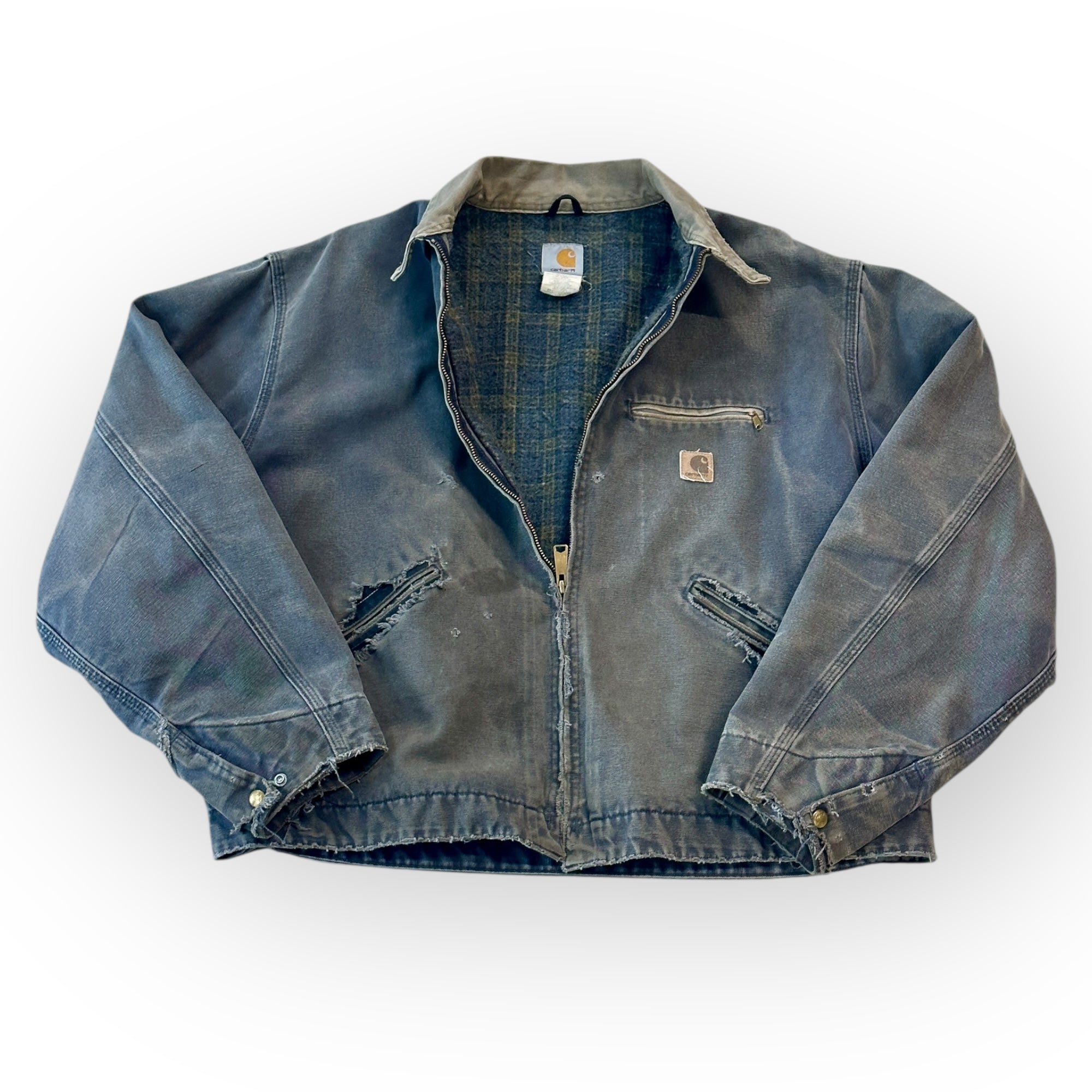 Distressed Vintage Two Tone Wool Lined Carhartt