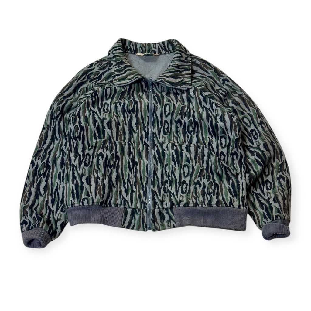 Vintage Wool Tiger Camo Bomber