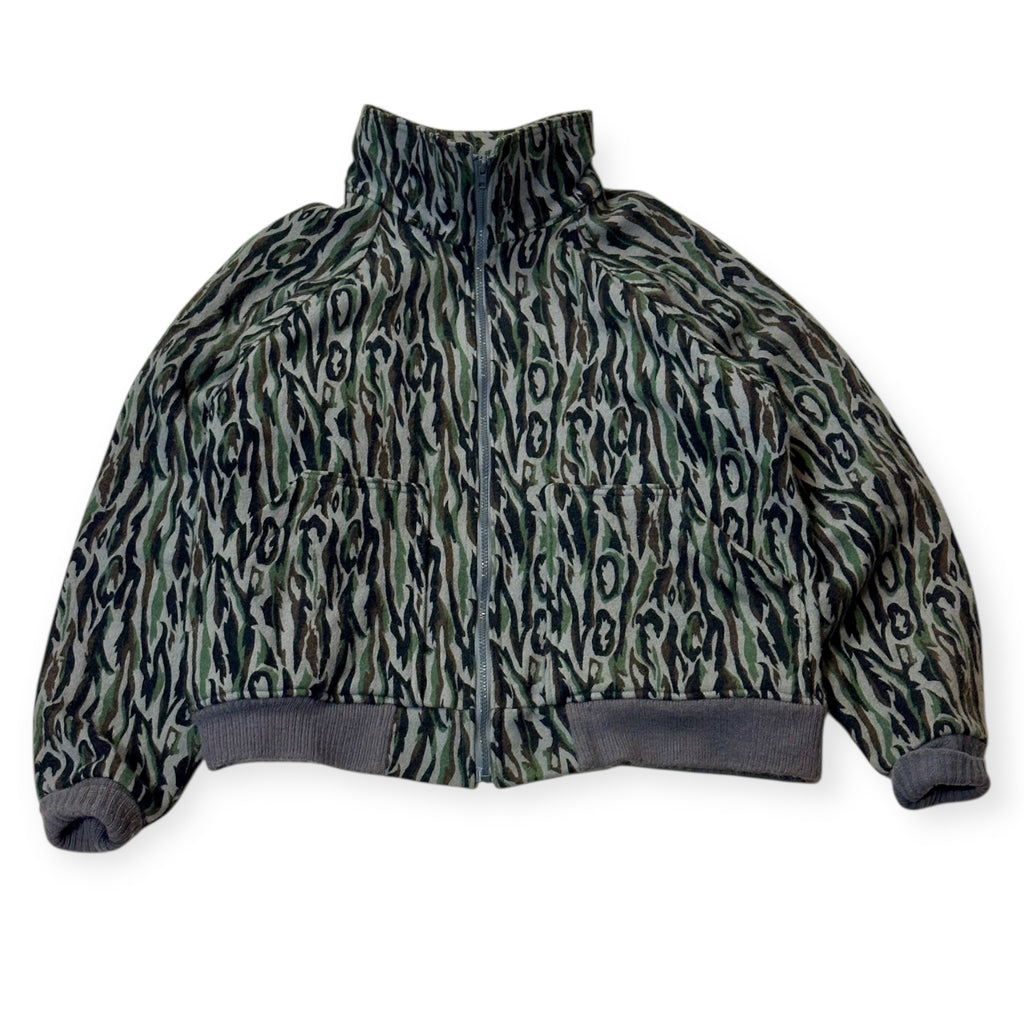 Vintage Wool Tiger Camo Bomber