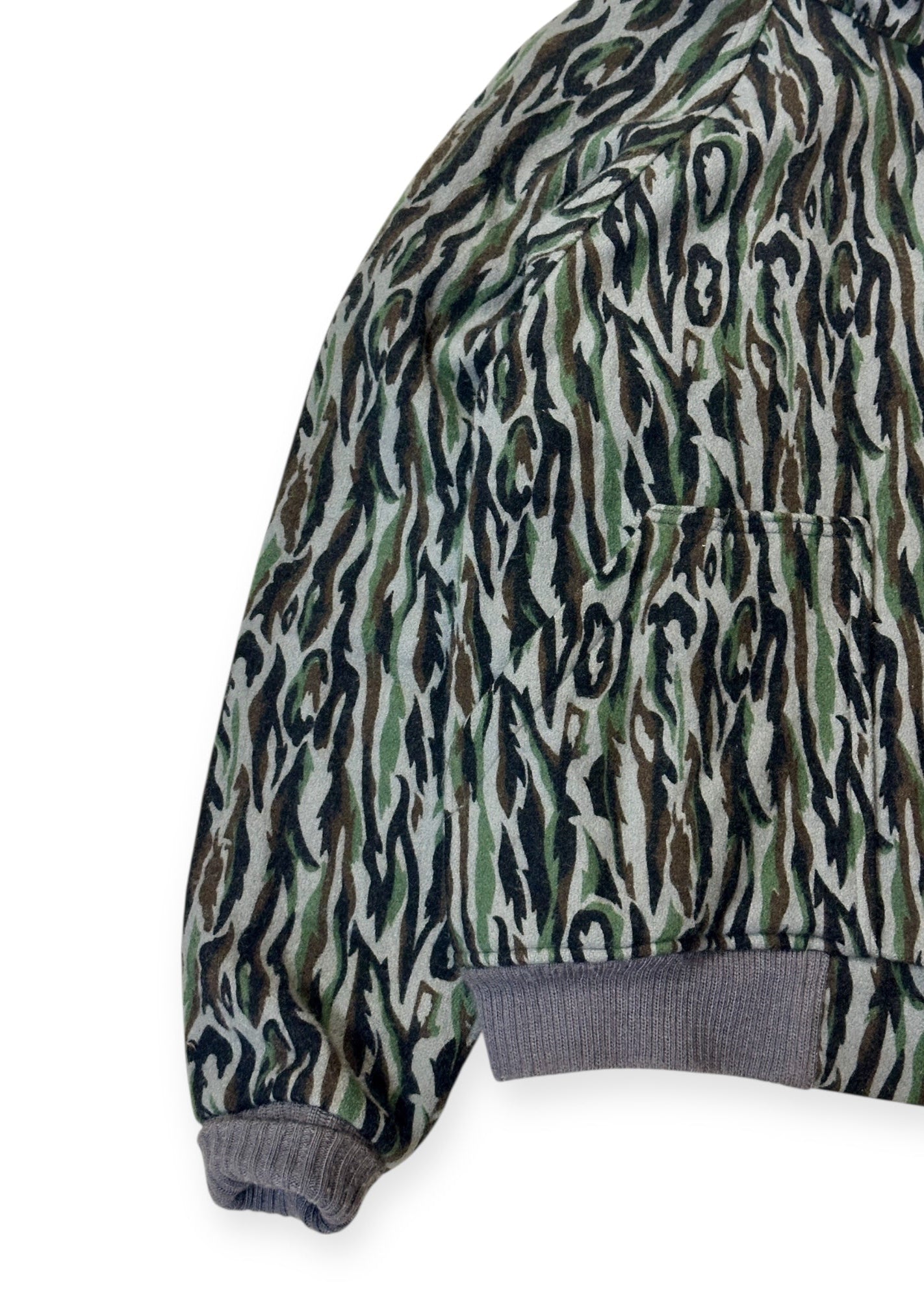 Vintage Wool Tiger Camo Bomber