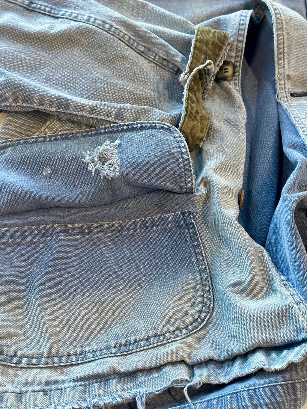 Thrashed & Repaired LL Bean Barn Coat