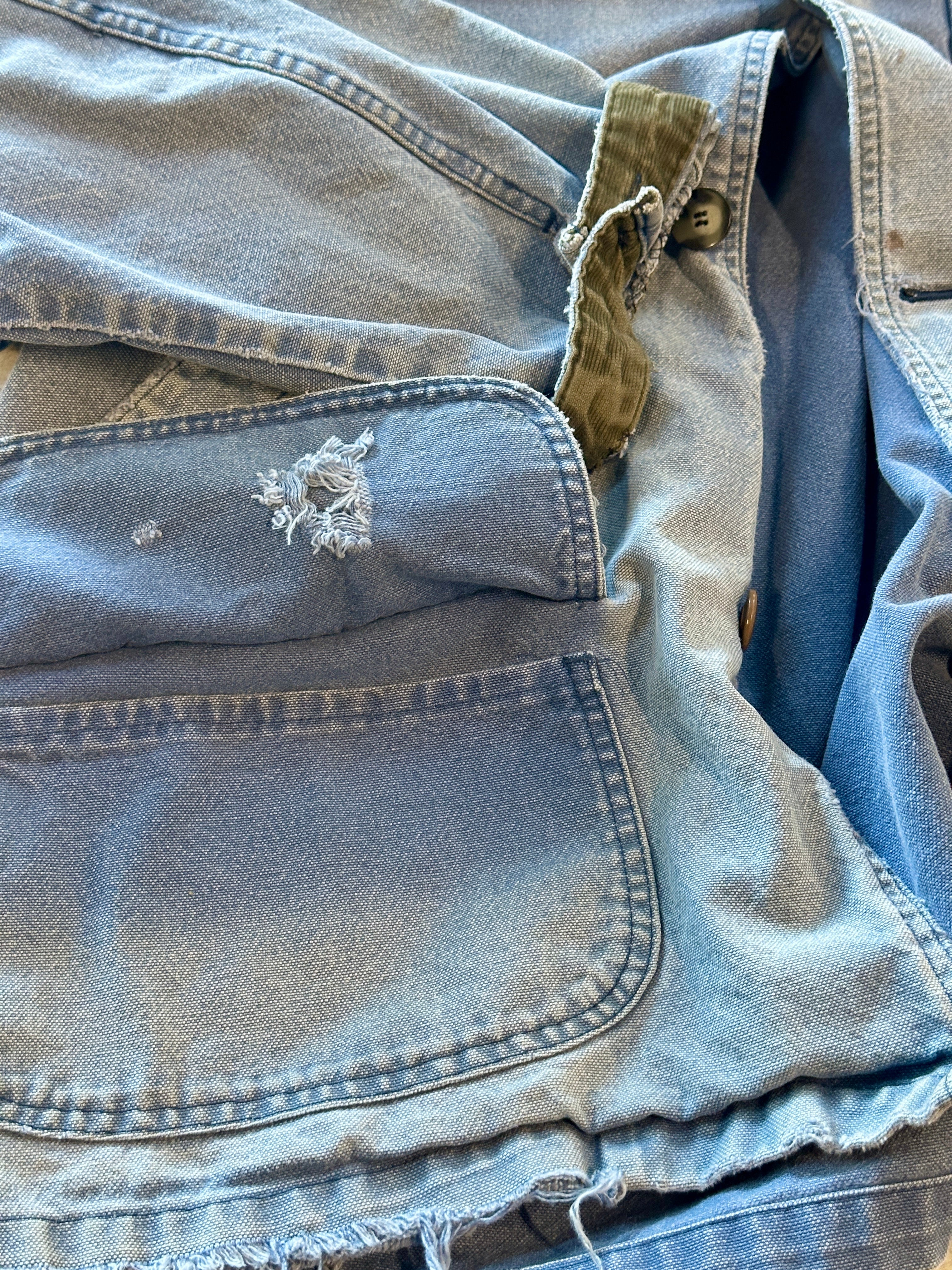 Thrashed & Repaired LL Bean Barn Coat