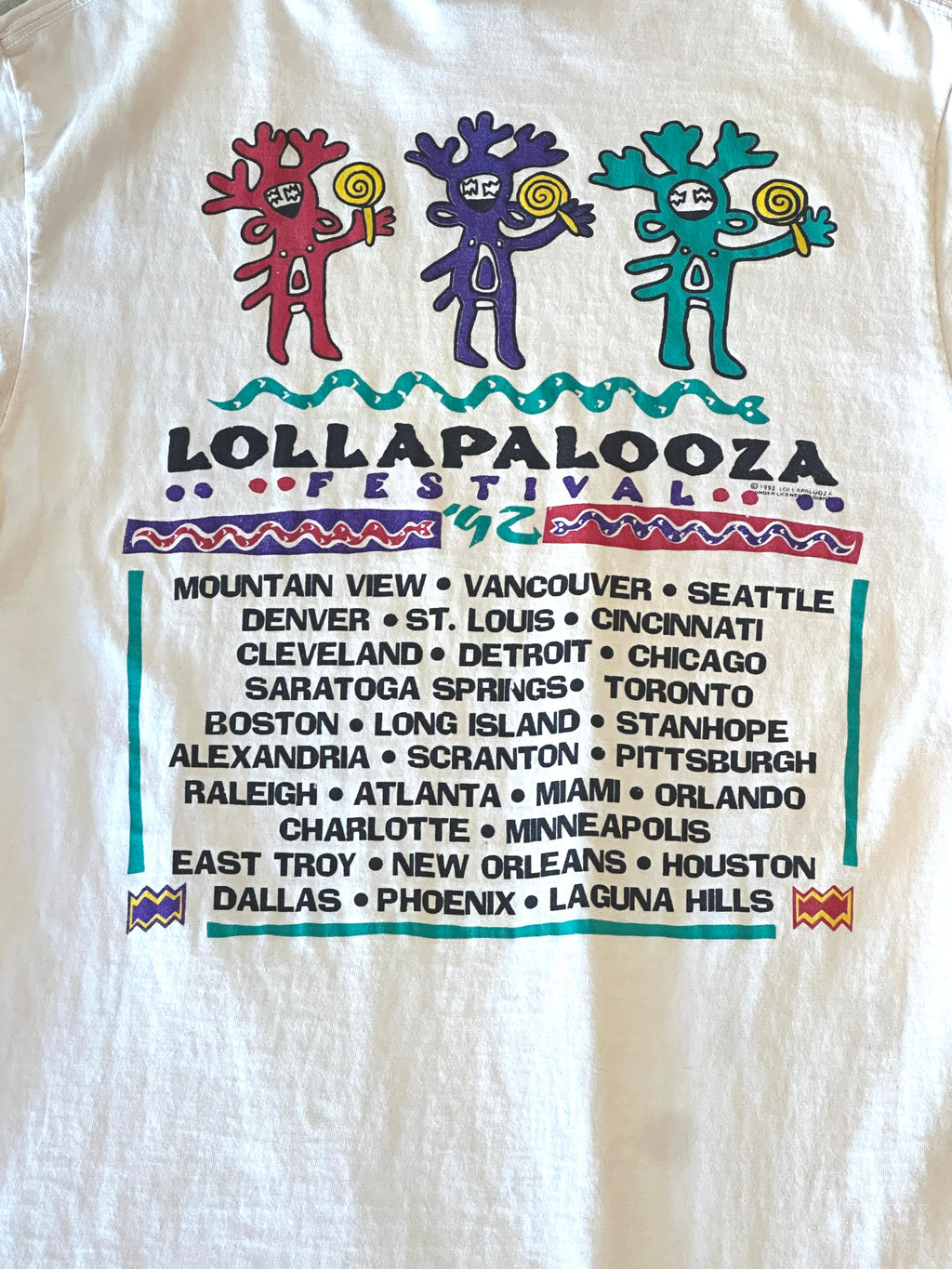 1992 Lollapalooza Fest Tee