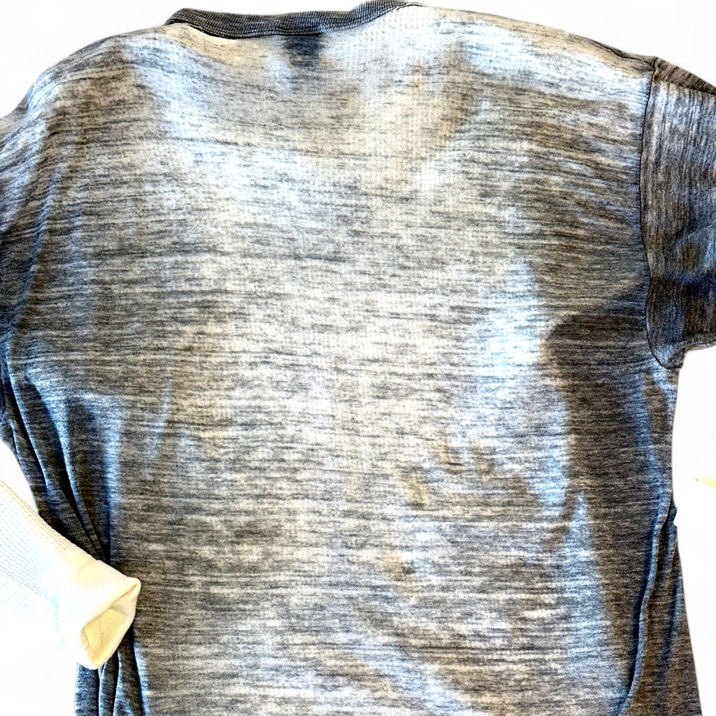 Sheer Vintage Tee / Vintage Henley Combo