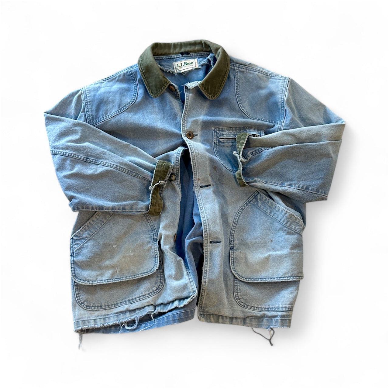 Thrashed & Repaired LL Bean Barn Coat