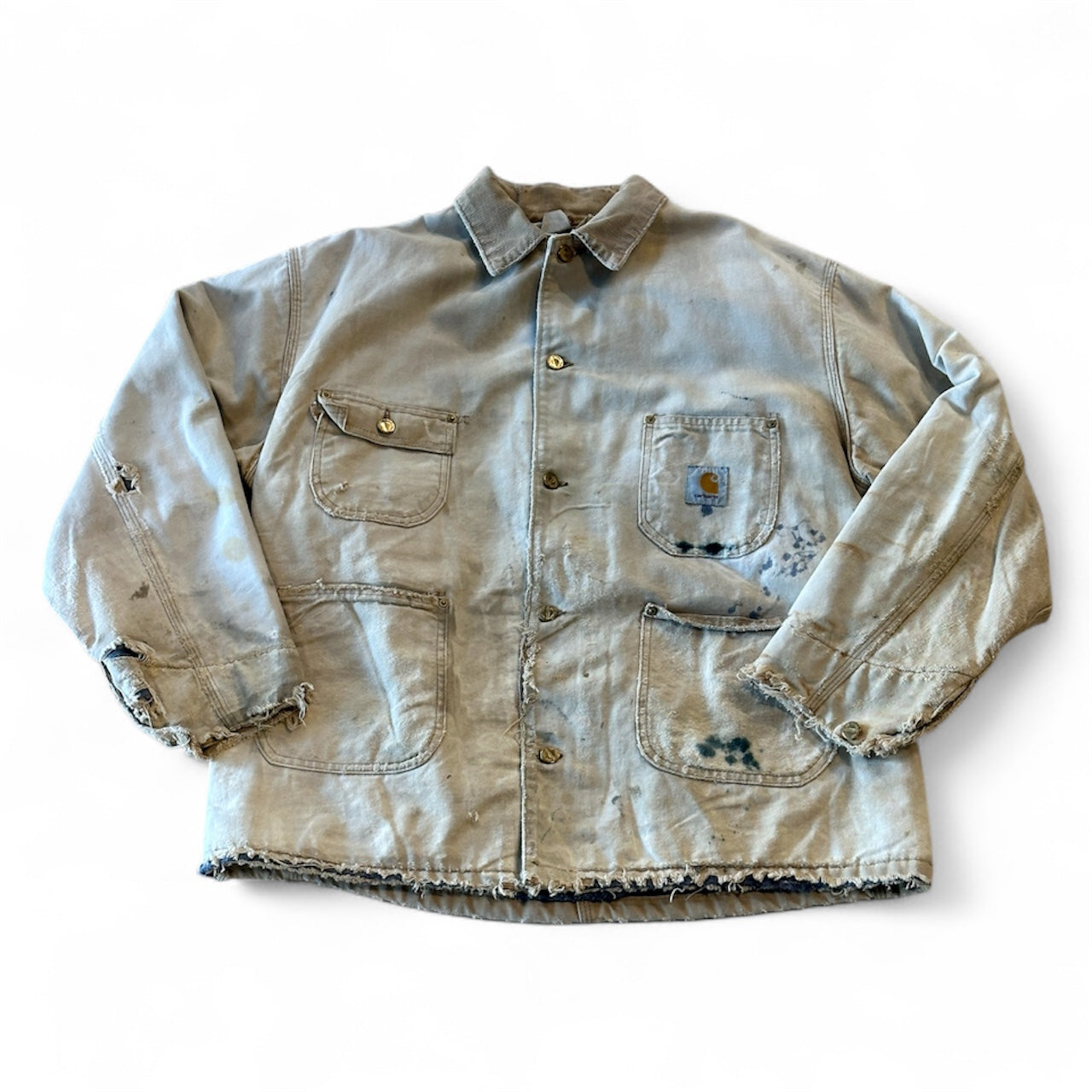 Distressed Blanket Lined Carhartt Chore Coat